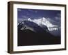 Shadowed Ridge Line Towards Mount Everest, Tibet-Michael Brown-Framed Premium Photographic Print