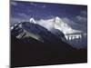 Shadowed Ridge Line Towards Mount Everest, Tibet-Michael Brown-Mounted Premium Photographic Print