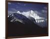 Shadowed Ridge Line Towards Mount Everest, Tibet-Michael Brown-Framed Premium Photographic Print