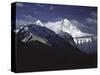 Shadowed Ridge Line Towards Mount Everest, Tibet-Michael Brown-Stretched Canvas