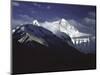 Shadowed Ridge Line Towards Mount Everest, Tibet-Michael Brown-Mounted Photographic Print