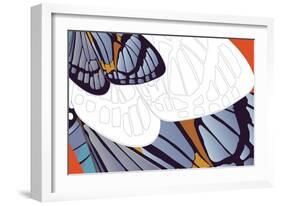 Shadowed Wing of Iris-Belen Mena-Framed Giclee Print