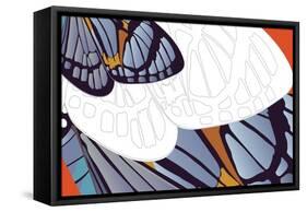 Shadowed Wing of Iris-Belen Mena-Framed Stretched Canvas