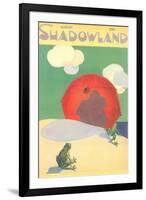 Shadowland Magazine, Frogs on Beach-null-Framed Art Print