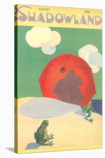 Shadowland Magazine, Frogs on Beach-null-Stretched Canvas