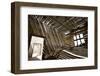 Shadows of Rafter on Sand in Abandoned House-Enrique Lopez-Tapia-Framed Photographic Print