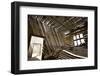 Shadows of Rafter on Sand in Abandoned House-Enrique Lopez-Tapia-Framed Photographic Print