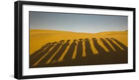 Shadows of waterbearers, Thar Desert, India-Art Wolfe-Framed Photographic Print