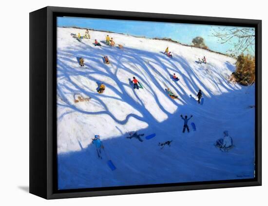 Shadows on a Hill, Monyash-Andrew Macara-Framed Stretched Canvas