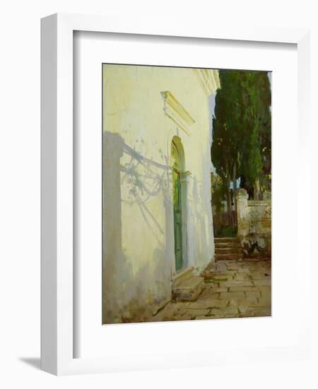 Shadows on a Wall in Corfu-John Singer Sargent-Framed Giclee Print