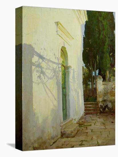 Shadows on a Wall in Corfu-John Singer Sargent-Stretched Canvas