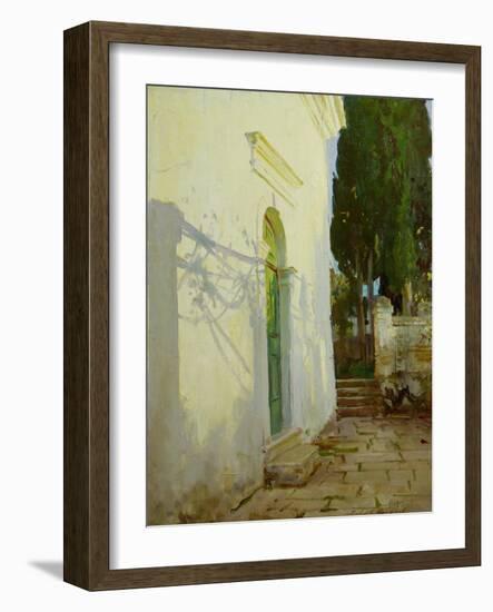 Shadows on a Wall in Corfu-John Singer Sargent-Framed Giclee Print