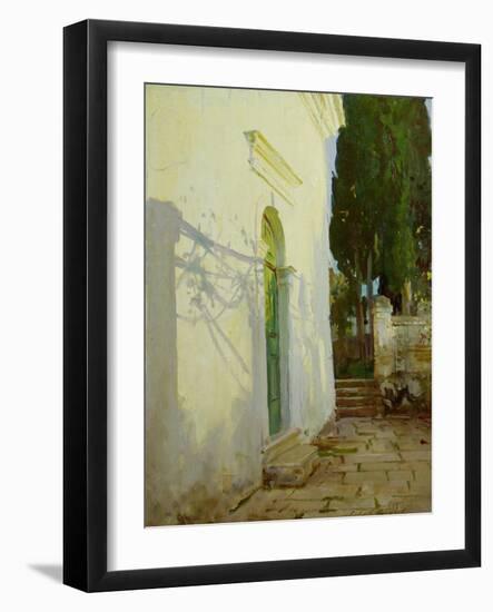 Shadows on a Wall in Corfu-John Singer Sargent-Framed Giclee Print