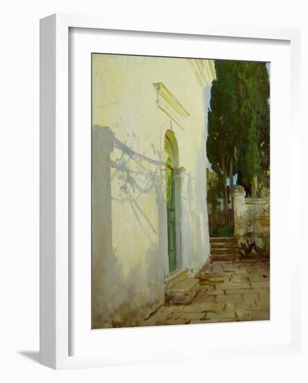 Shadows on a Wall in Corfu-John Singer Sargent-Framed Giclee Print