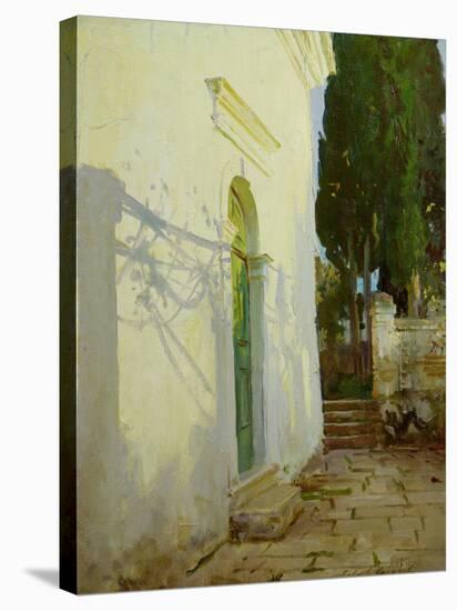 Shadows on a Wall in Corfu-John Singer Sargent-Stretched Canvas