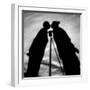 Shadows on Ground of Kissing Figures with Camera on Tripod Between-Alfred Eisenstaedt-Framed Photographic Print