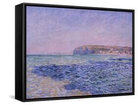 Shadows on the Sea, the Cliffs at Pourville, 1882-Claude Monet-Framed Stretched Canvas