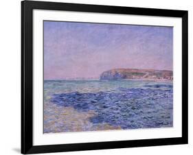 Shadows on the Sea, the Cliffs at Pourville, 1882-Claude Monet-Framed Giclee Print