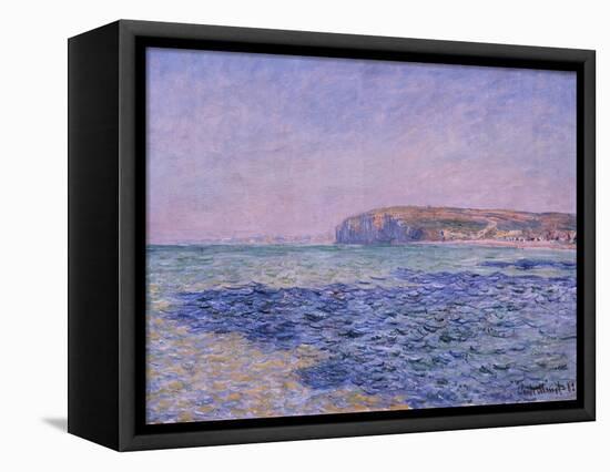 Shadows on the Sea, the Cliffs at Pourville, 1882-Claude Monet-Framed Stretched Canvas