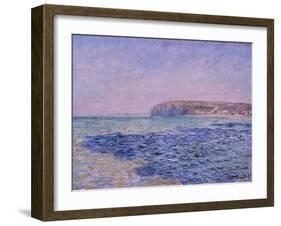 Shadows on the Sea, the Cliffs at Pourville, 1882-Claude Monet-Framed Giclee Print