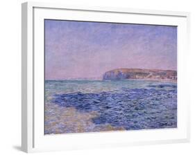 Shadows on the Sea, the Cliffs at Pourville, 1882-Claude Monet-Framed Giclee Print