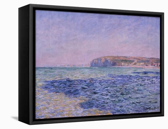 Shadows on the Sea, the Cliffs at Pourville, 1882-Claude Monet-Framed Stretched Canvas