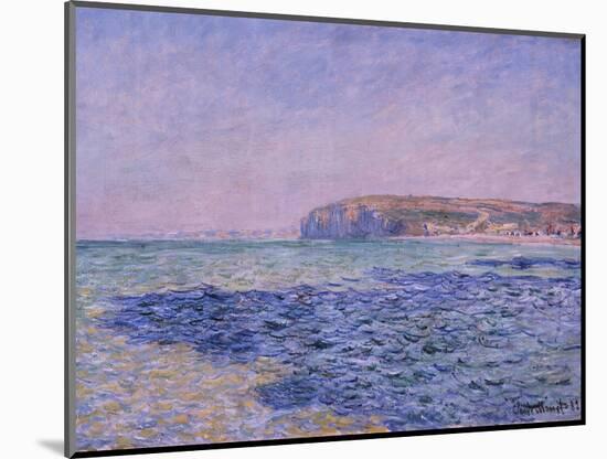 Shadows on the Sea, the Cliffs at Pourville, 1882-Claude Monet-Mounted Giclee Print