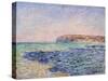 Shadows on the Sea - the Cliffs at Pourville by Claude Monet-Fine Art-Stretched Canvas