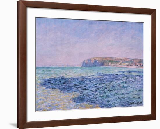 Shadows on the Sea. The Cliffs at Pourville-Claude Monet-Framed Giclee Print