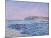 Shadows on the Sea. The Cliffs at Pourville-Claude Monet-Mounted Giclee Print