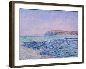 Shadows on the Sea. The Cliffs at Pourville-Claude Monet-Framed Giclee Print