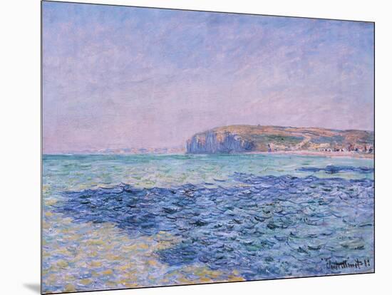 Shadows on the Sea. The Cliffs at Pourville-Claude Monet-Mounted Giclee Print