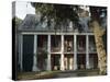 Shadows on the Teche Plantation House, New Iberia, Louisiana, USA-Ethel Davies-Stretched Canvas