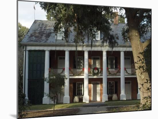 Shadows on the Teche Plantation House, New Iberia, Louisiana, USA-Ethel Davies-Mounted Photographic Print