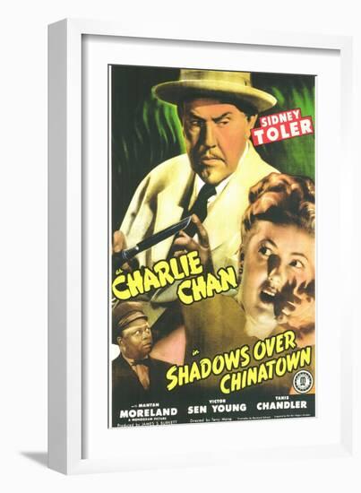 Shadows Over Chinatown, 1946-null-Framed Art Print