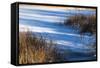 Shadows Upon Snow Covered Pond-Anthony Paladino-Framed Stretched Canvas