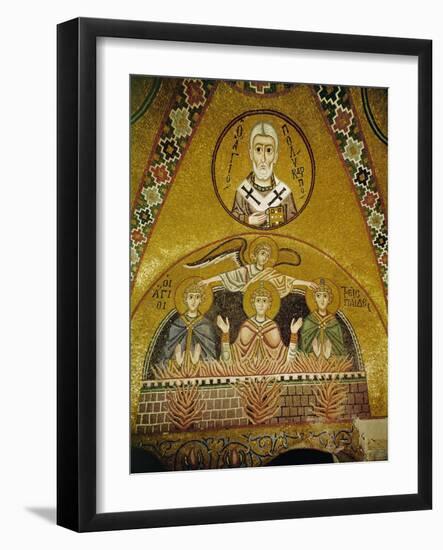 Shadrach, Meshach and Abednego, the Three Youths in the Fiery Furnace of Nebuchadnezzer, 11th CE-null-Framed Giclee Print