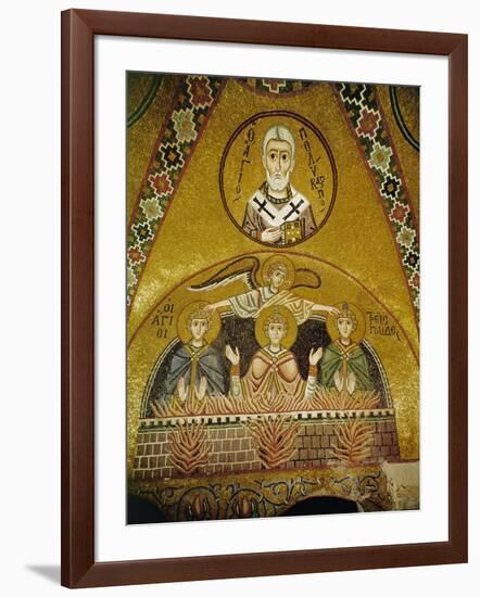 Shadrach, Meshach and Abednego, the Three Youths in the Fiery Furnace of Nebuchadnezzer, 11th CE-null-Framed Giclee Print