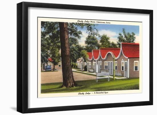 Shady Lodge Motel, Oskaloosa, Iowa-null-Framed Art Print