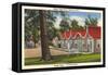 Shady Lodge Motel, Oskaloosa, Iowa-null-Framed Stretched Canvas