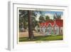 Shady Lodge Motel, Oskaloosa, Iowa-null-Framed Art Print