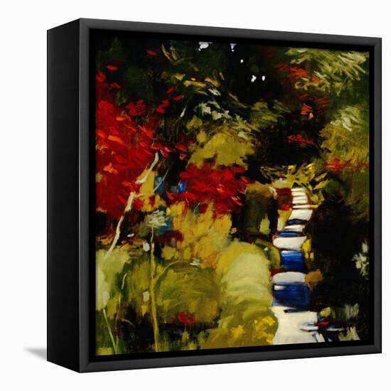 Shady Side-Lou Wall-Framed Stretched Canvas