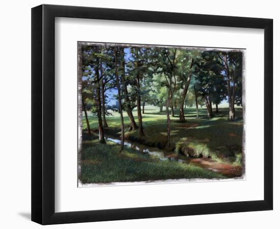 Shady Spot at the Botanical Gardens-Helen J. Vaughn-Framed Premium Giclee Print