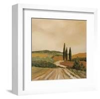 Shady Tuscan Fields-Jean Clark-Framed Art Print