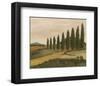 Shady Tuscan Road-Jean Clark-Framed Art Print