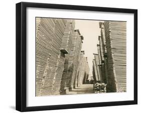 Shaffer Box - Lumber Piles, 1928-Marvin Boland-Framed Giclee Print