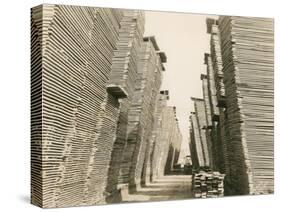 Shaffer Box - Lumber Piles, 1928-Marvin Boland-Stretched Canvas