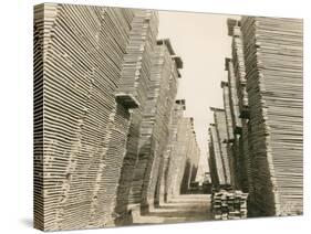 Shaffer Box - Lumber Piles, 1928-Marvin Boland-Stretched Canvas