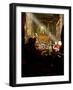 Shaft of Light Falls on Tibetan Buddhist Monks, Meru Nyingba Monastery, Bharkor, Tibet, China-Don Smith-Framed Photographic Print