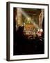 Shaft of Light Falls on Tibetan Buddhist Monks, Meru Nyingba Monastery, Bharkor, Tibet, China-Don Smith-Framed Photographic Print